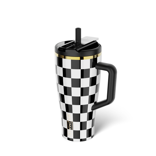Era Flip 30oz | Black & White Checker