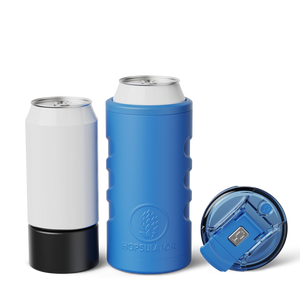 Retro Hopsulator Trio | Matte Azure | 12/16oz Standard Cans