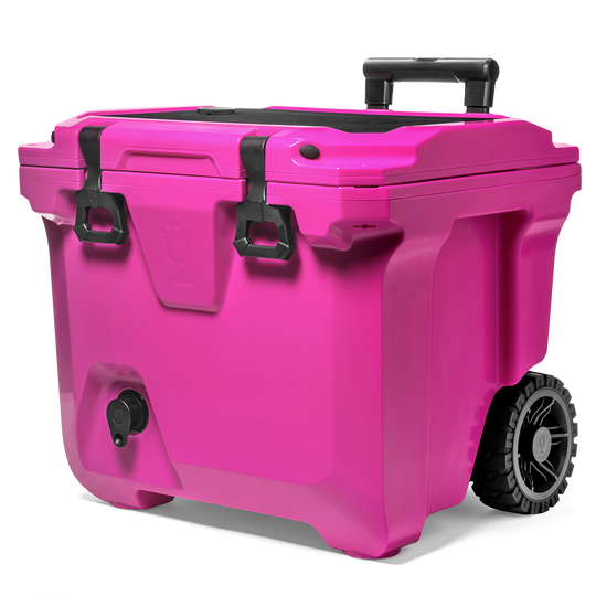 BrüTank 35-Quart Rolling Cooler | Vivid Magenta