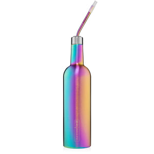 Winesulator™ Infinity Straw | Rainbow Titanium
