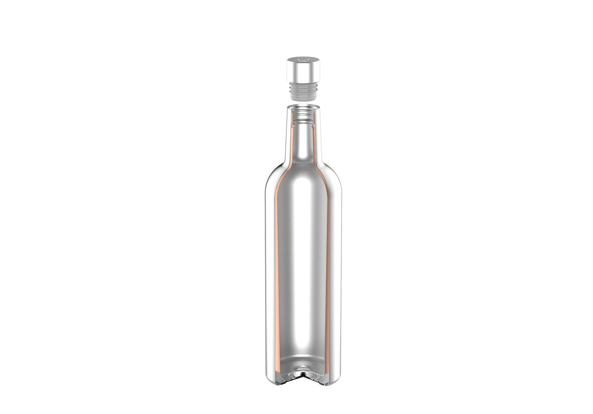 Winesulator™ Infinity Straw | Rainbow Titanium