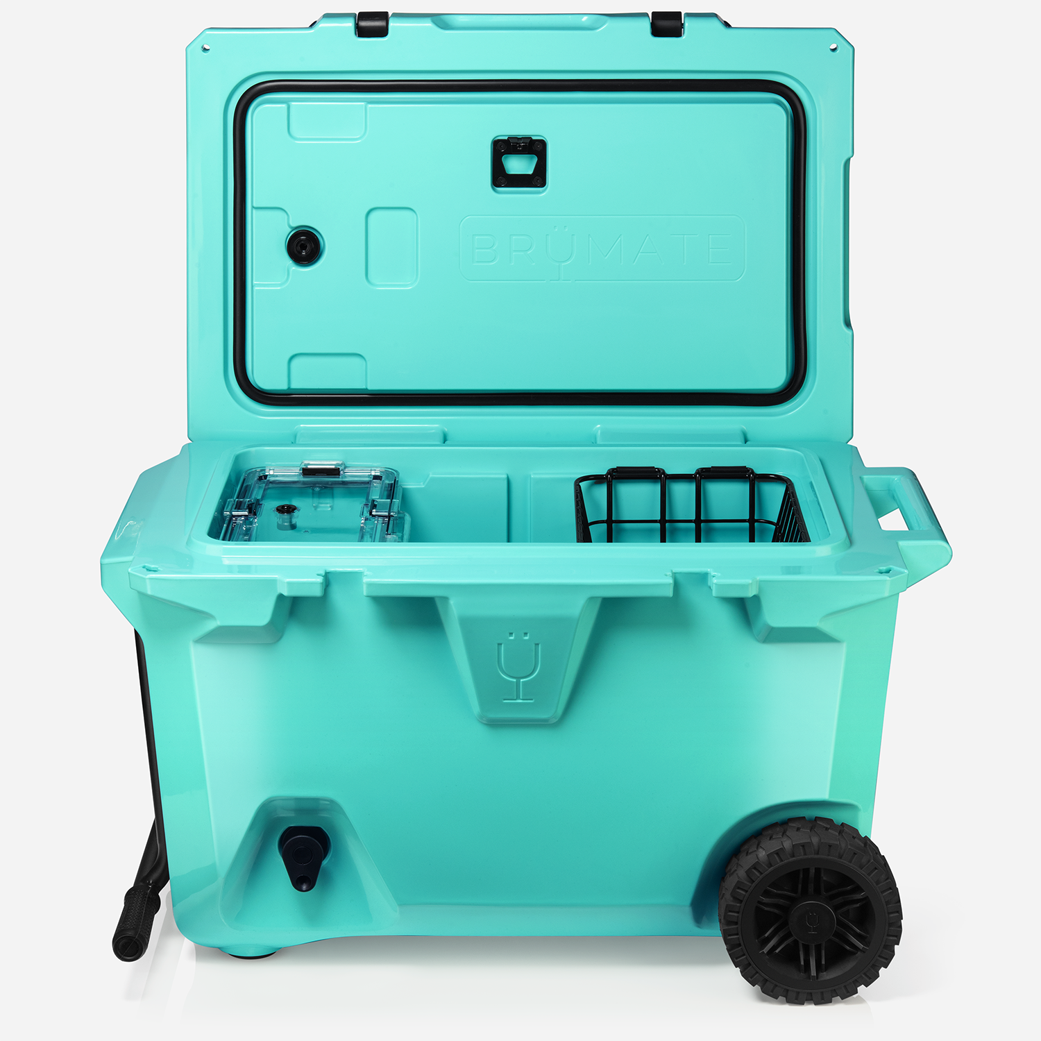 BrüTank 55-Quart Rolling Cooler | Aqua
