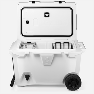 BrüTank 55-Quart Rolling Cooler | Ice White