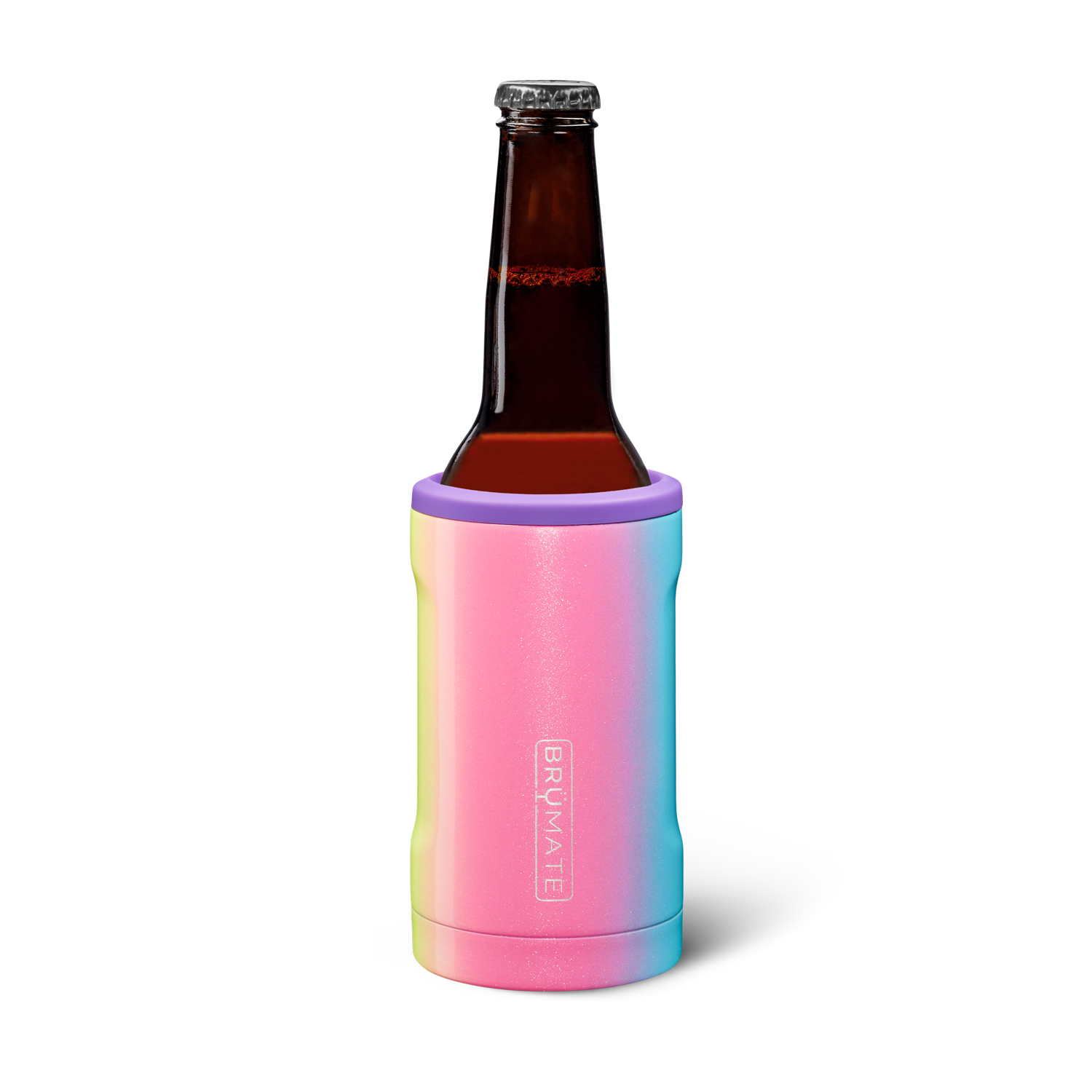 Hopsulator Bott'l | Glitter Rainbow | 12oz Bottles
