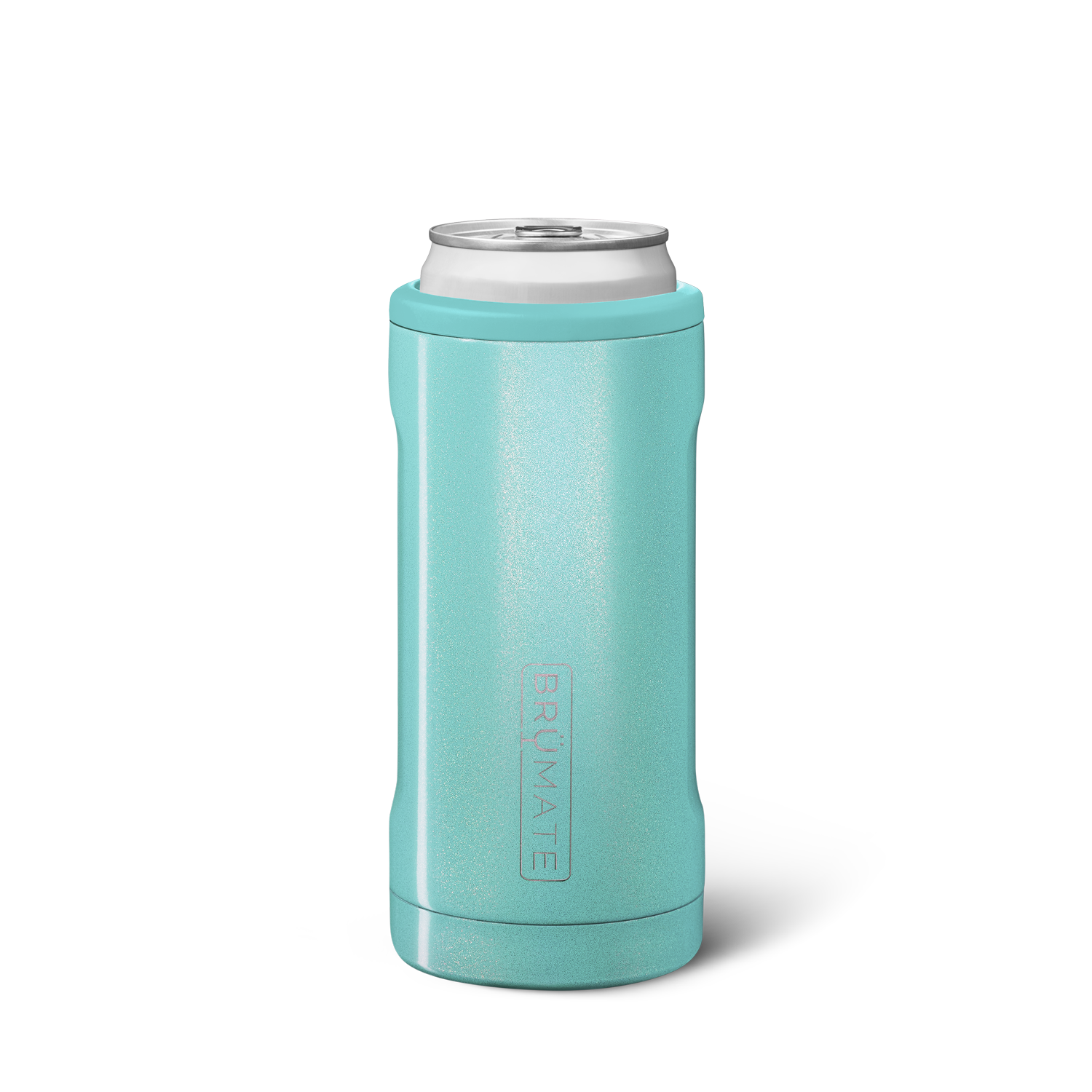 Hopsulator Slim | Glitter Aqua | 12oz Slim Cans