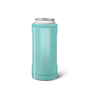 Hopsulator Slim | Glitter Aqua | 12oz Slim Cans