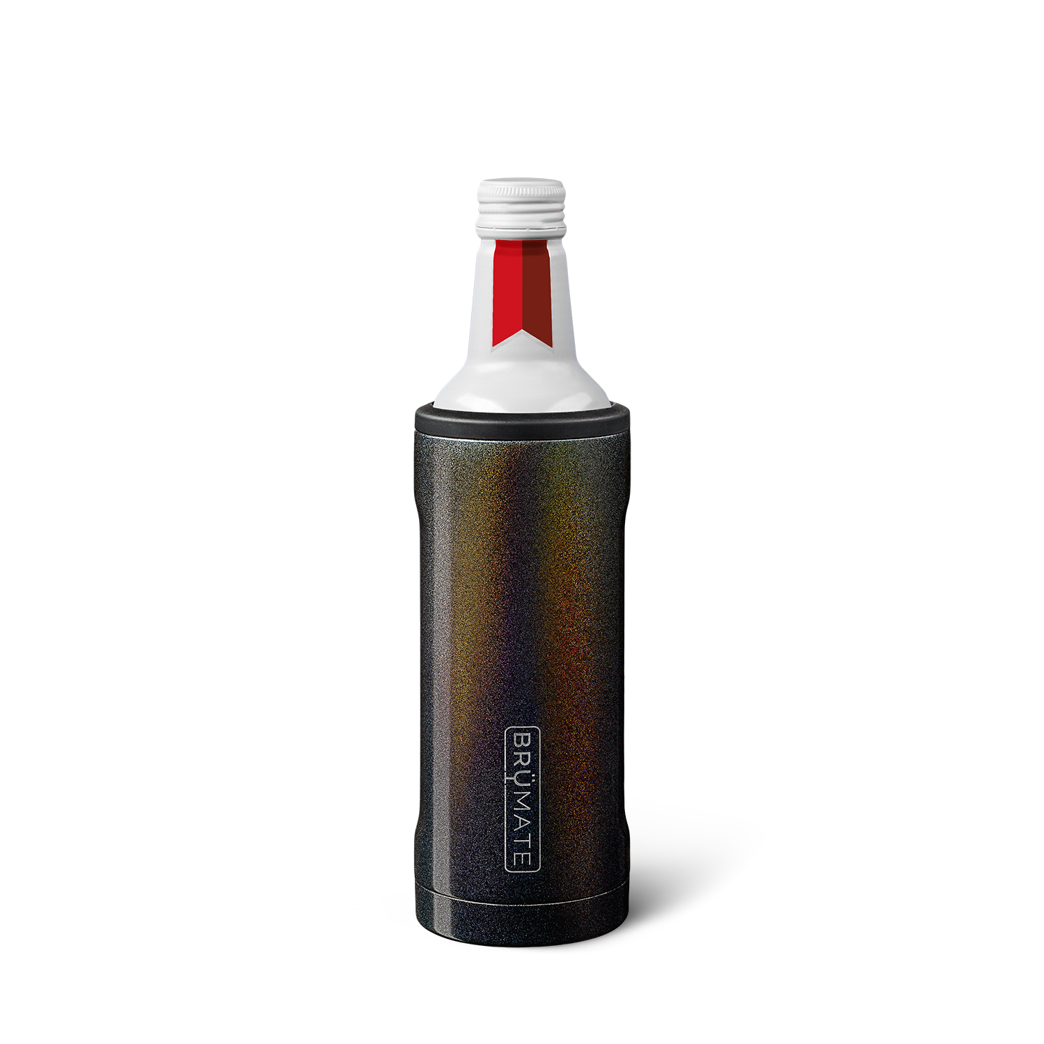 Hopsulator Twist | Glitter Charcoal | 16oz Aluminum Bottles