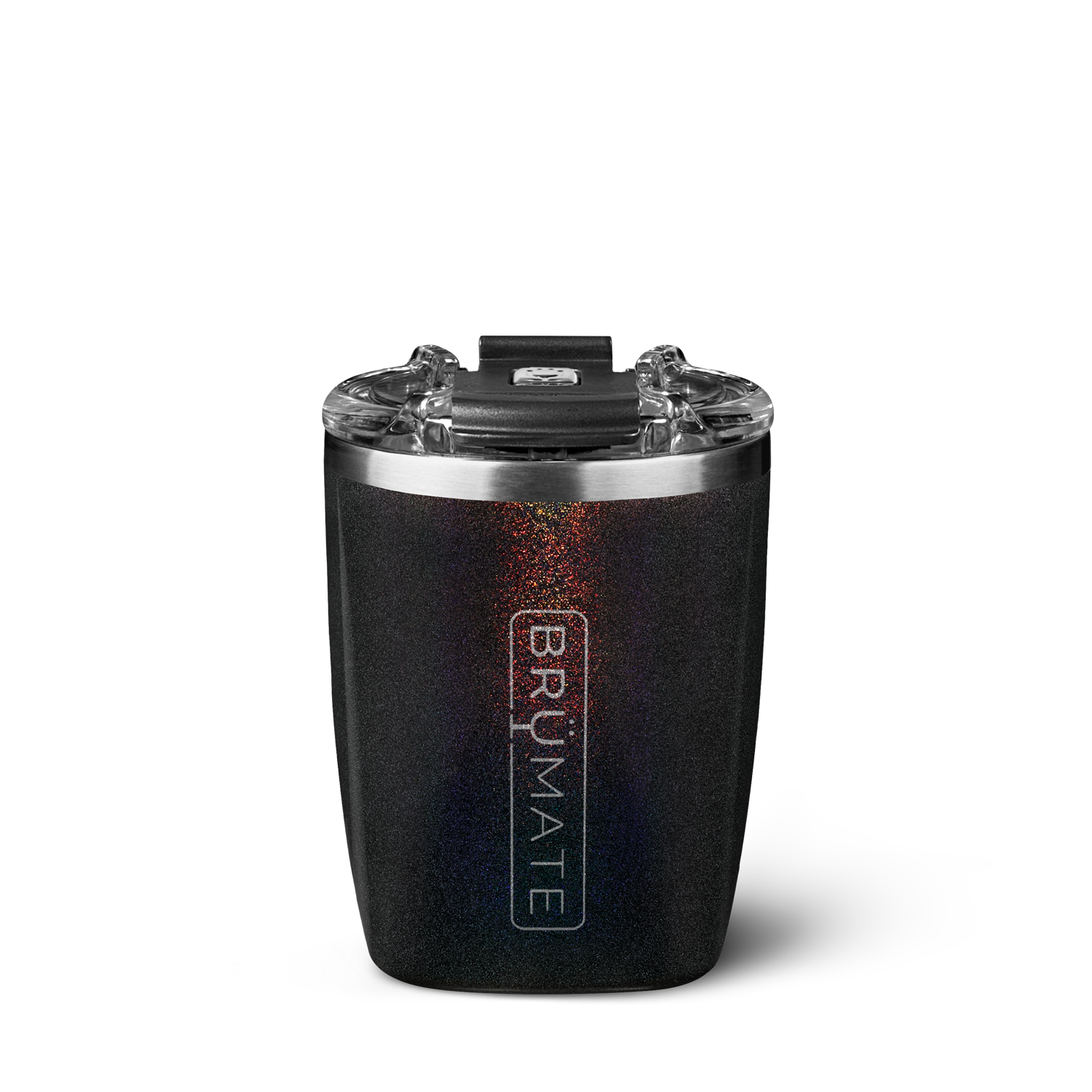 Rocks Tumbler | Glitter Charcoal | 12oz